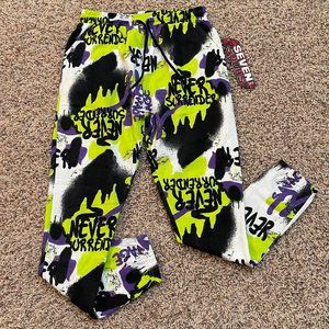 NWT Seven Souls 7S Men’s Graffiti Print Pull On Joggers Pants, Size Large